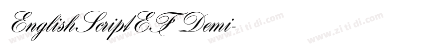 EnglishScriptEF Demi字体转换